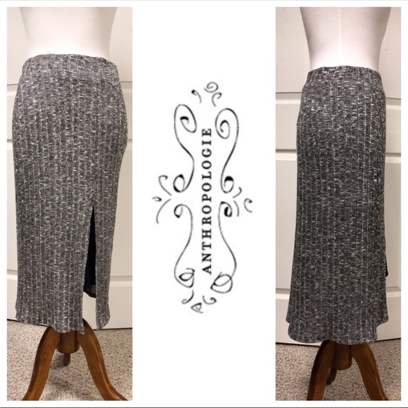 Anthropologie Dresses & Skirts - Dolan Anthropologie Gray Sweater Midi Skirt small